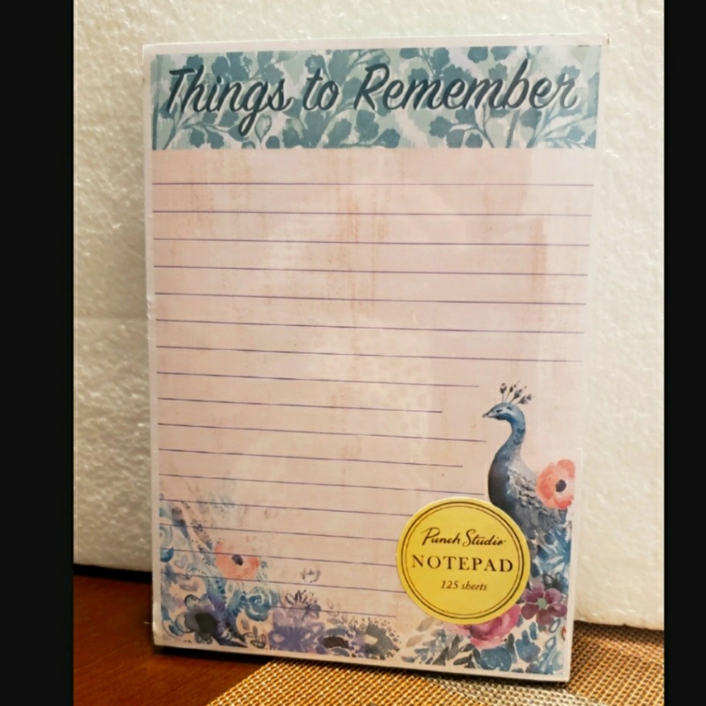Punch Studio Notepad Colorful Lined Journaling Paper sheets 125pcs sealed